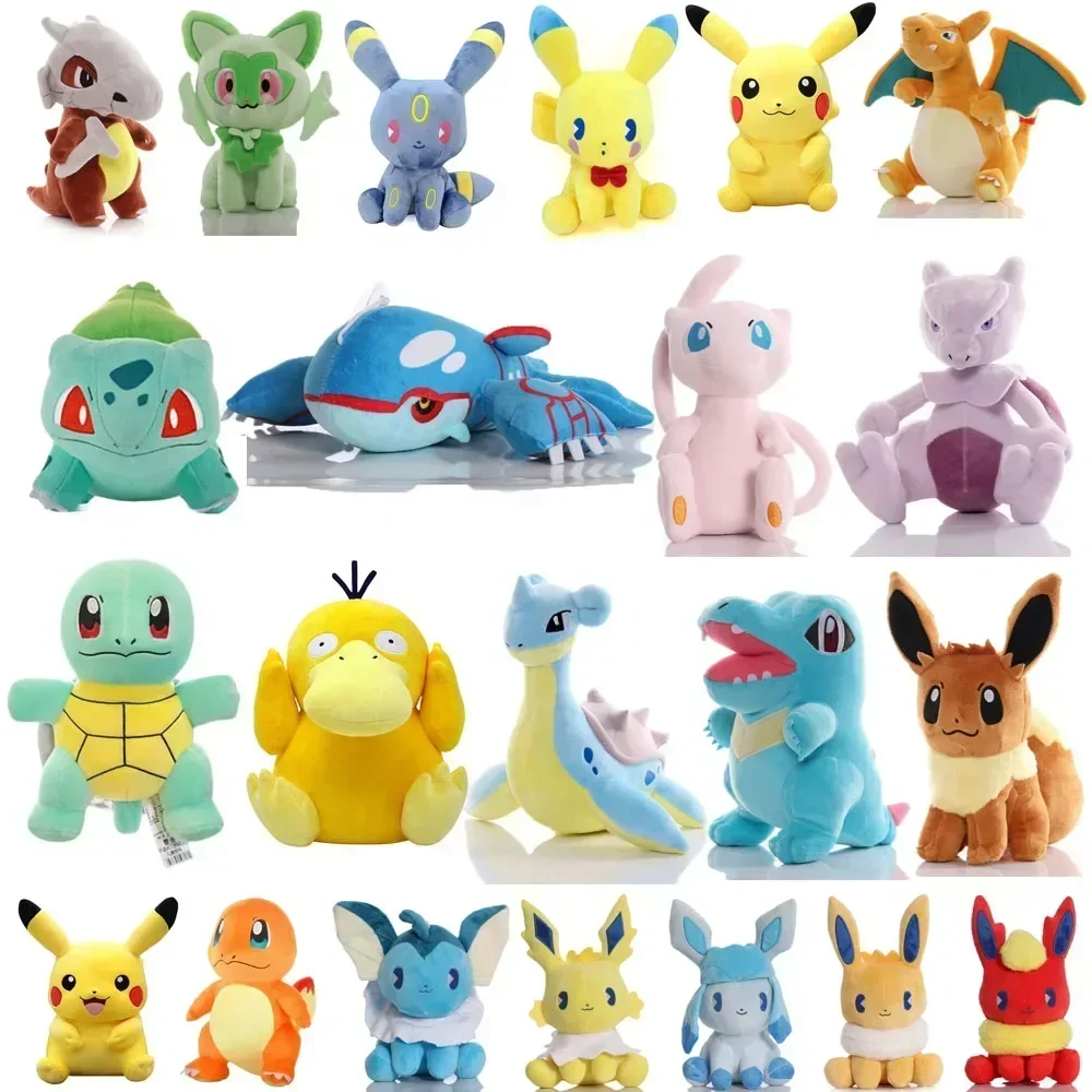 Kids Toys Doll - دمية بوكيمون محشوة: جينجار، تشارماندر، سكويرتل،