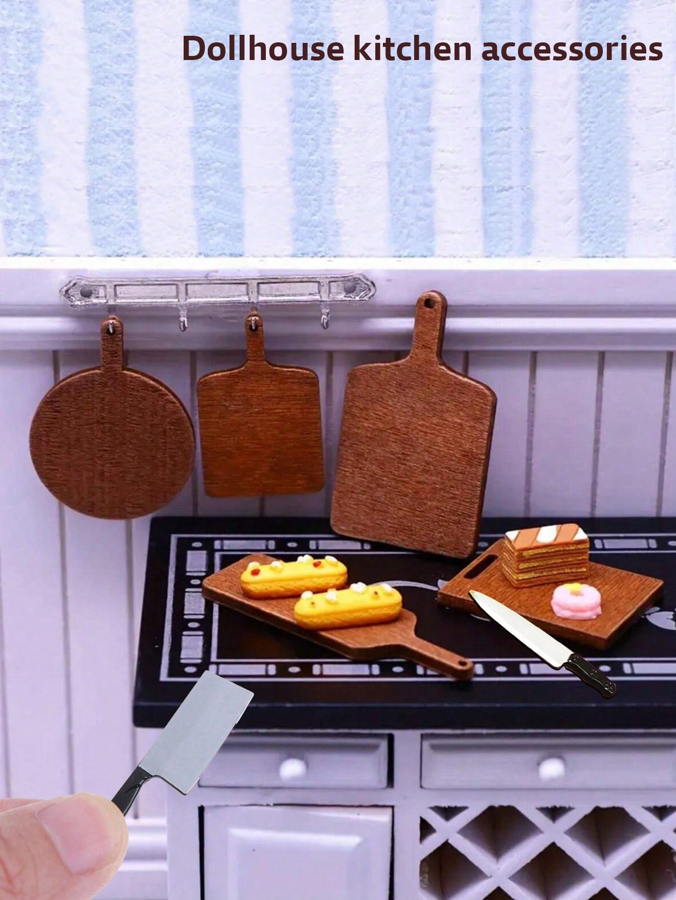 مجموعة مطبخ مصغر لبيت الدمى، ل - مراجعة Dollhouse Furniture Set وسعره