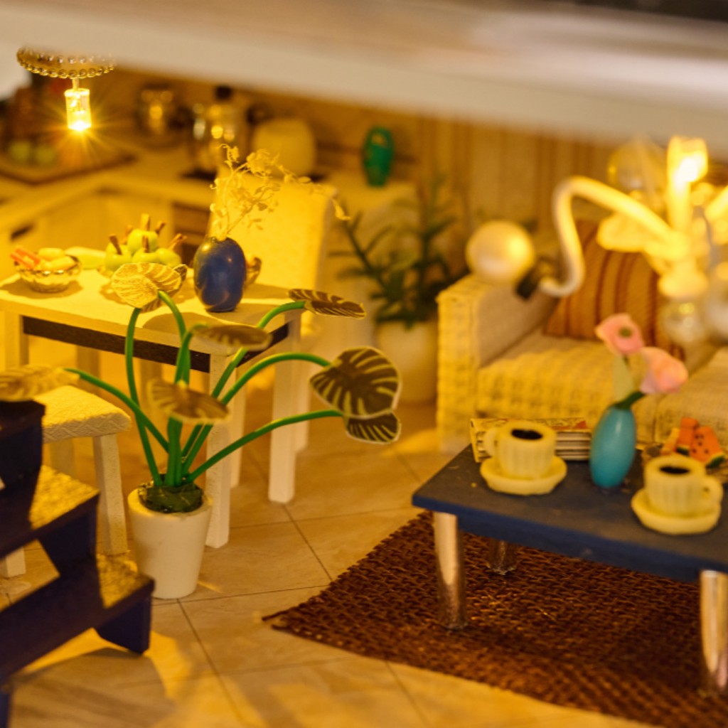 مجموعة بيت الدمى الكاملة من OU - مراجعة Dollhouse Furniture Set وسعره
