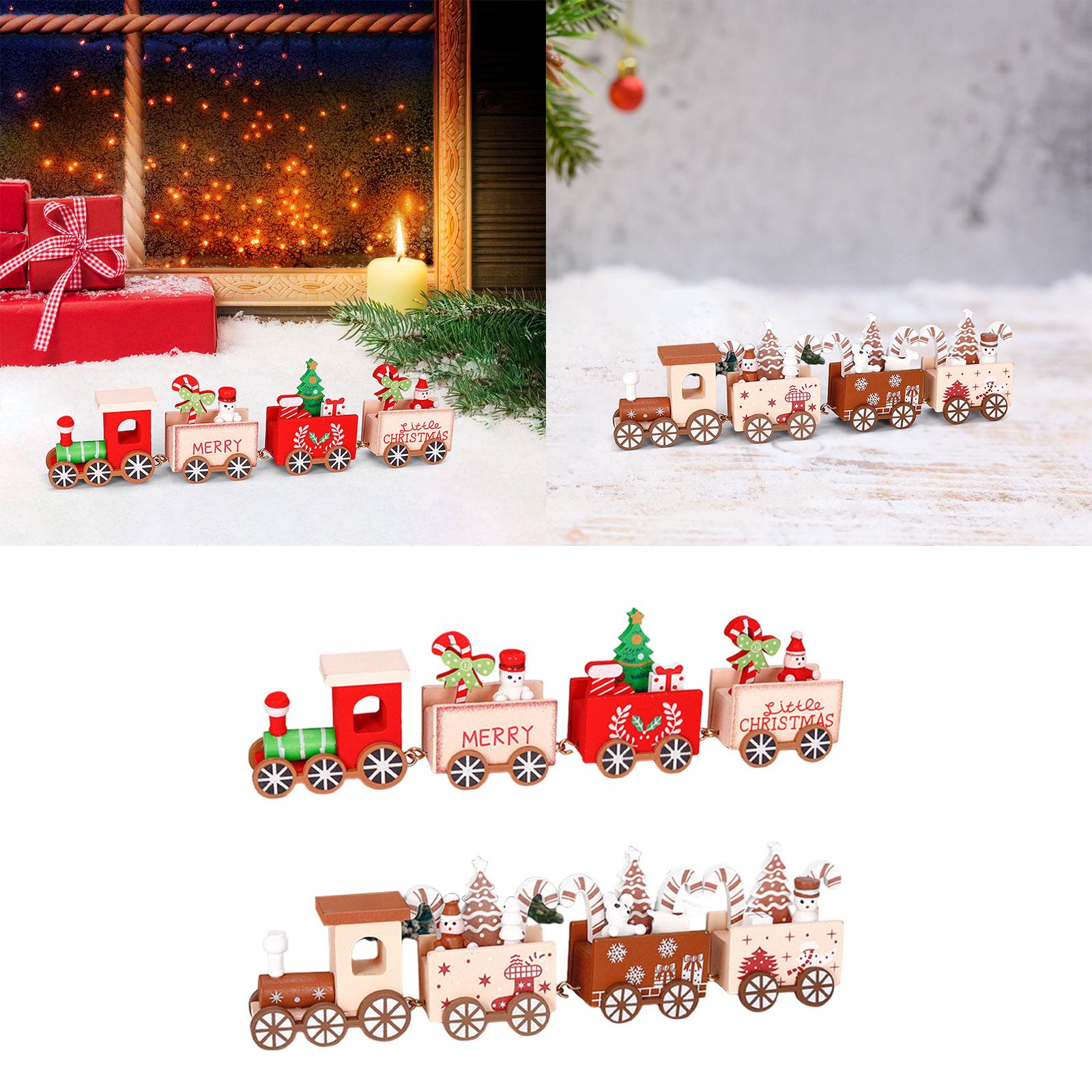 قطار خشبي عيد الميلاد زخرفة دي - مراجعة Top Kids Xmas Toys وسعره