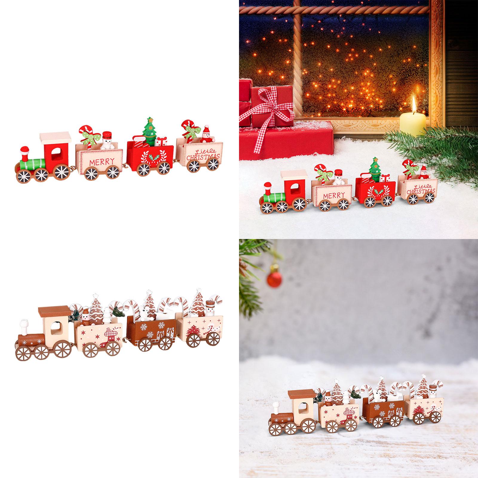 قطار خشبي عيد الميلاد زخرفة دي - مراجعة Top Kids Xmas Toys وسعره