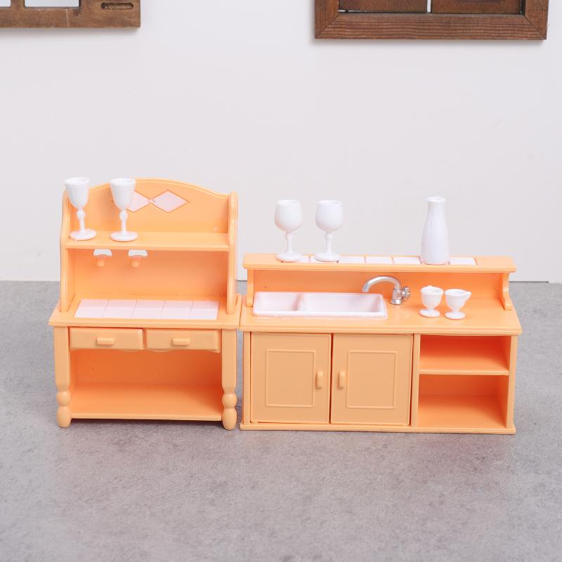 (.) مجموعة أثاث مطبخ لبيت الدم - مراجعة Dollhouse Furniture Set وسعره