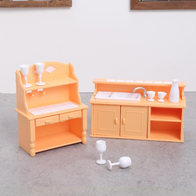 (.) مجموعة أثاث مطبخ لبيت الدم - مراجعة Dollhouse Furniture Set وسعره