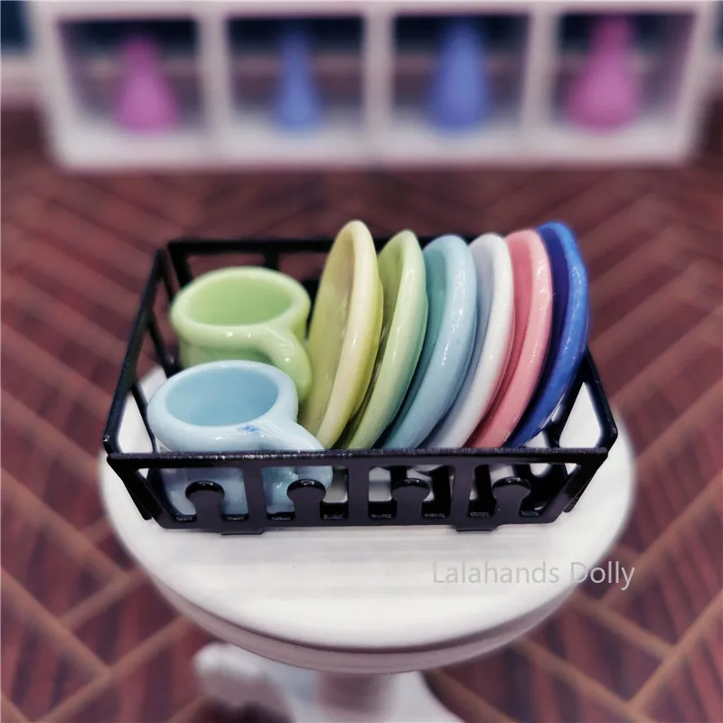 بيت الدمية إصّيص سيراميك صغير  - مراجعة Dollhouse Furniture Set وسعره