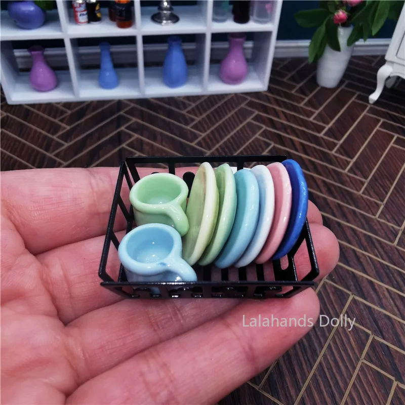 بيت الدمية إصّيص سيراميك صغير  - مراجعة Dollhouse Furniture Set وسعره
