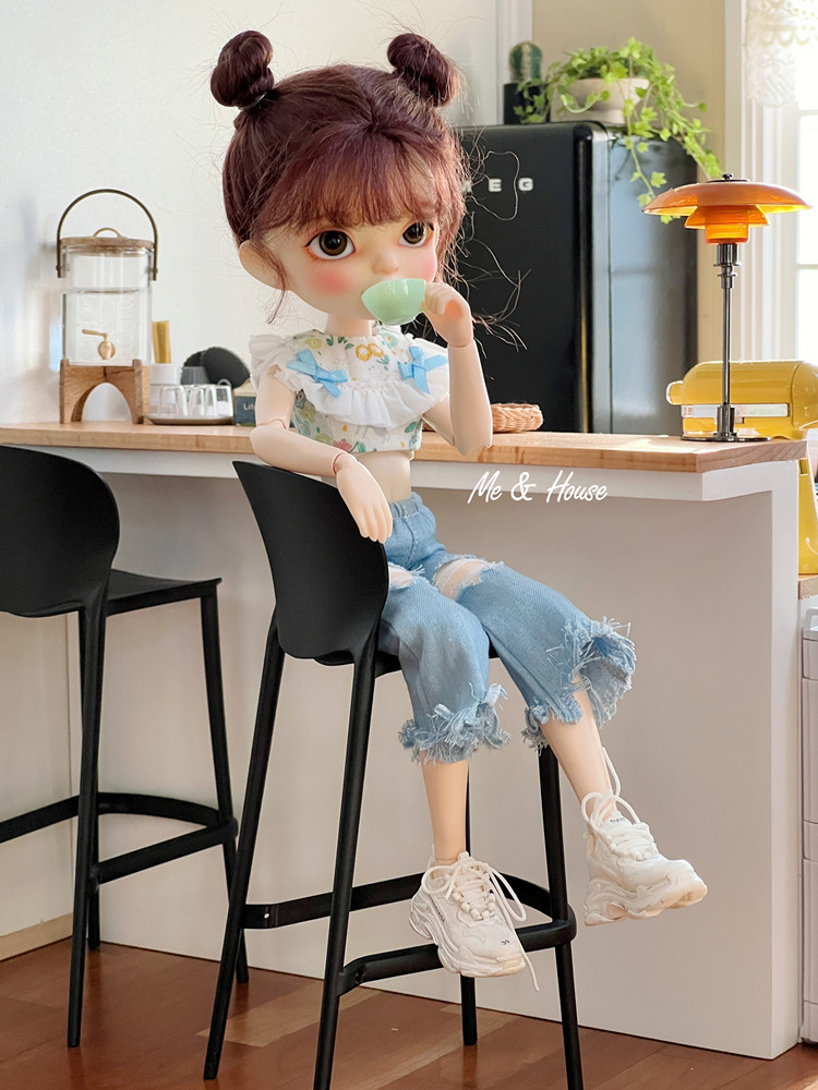 2 قطعة بار صغير ارتفاع الطعام  - مراجعة Dollhouse Furniture Set وسعره