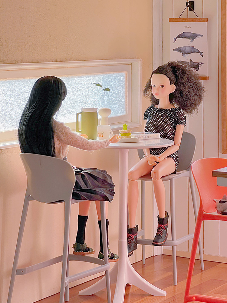 2 قطعة بار صغير ارتفاع الطعام  - مراجعة Dollhouse Furniture Set وسعره