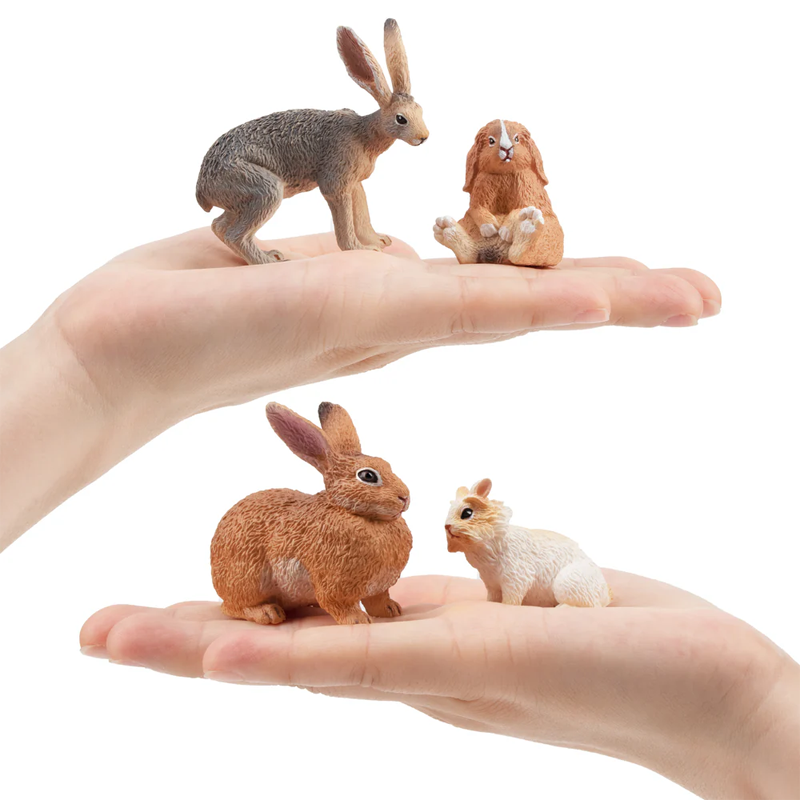 12 قطعة محاكاة أرنب مزرعة نماذ - مراجعة Kids Toys Under $5 وسعره