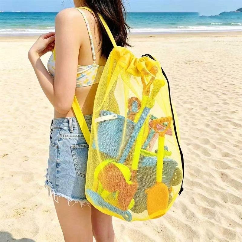 حقيبة شاطئ شبكية محمولة كبيرة  - مراجعة Kids Toys Bag وسعره