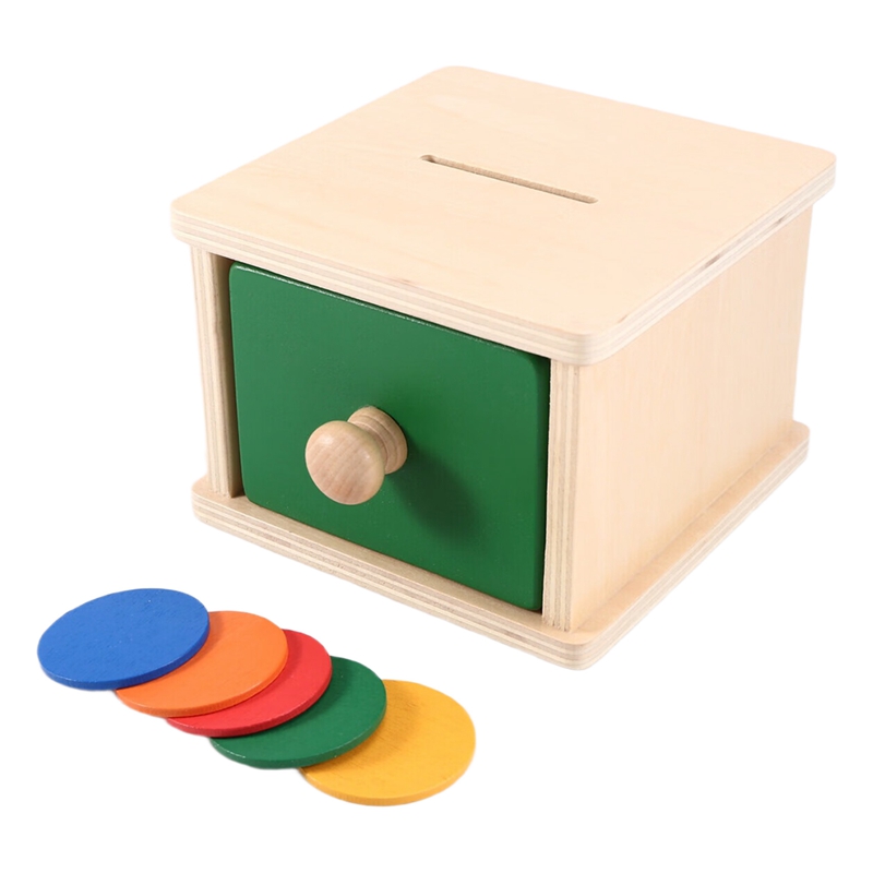 صندوق نقود خشبي للأطفال مع درج - مراجعة Kids Toys Drawers وسعره