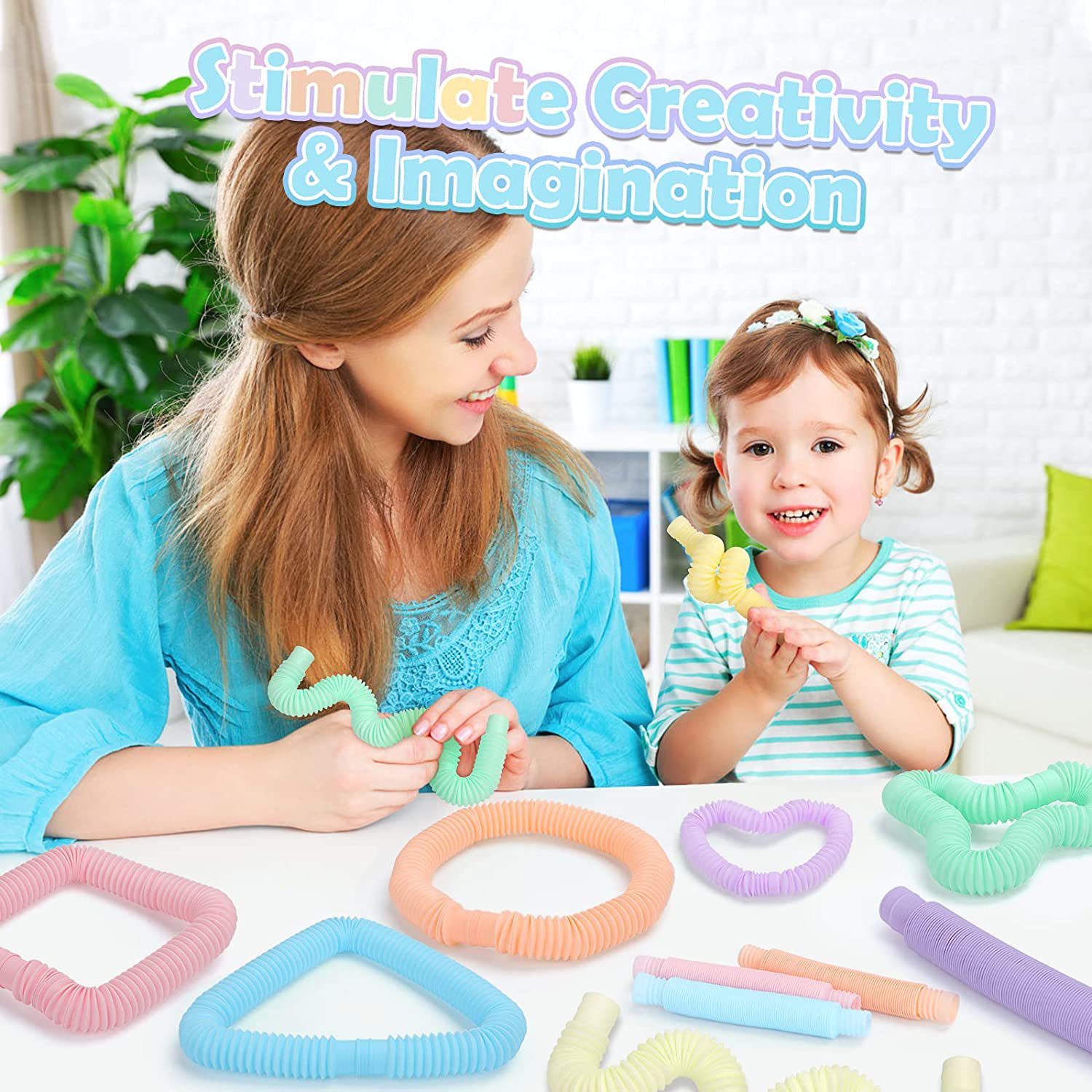 أنابيب ملونة قابلة للتمدد، لعب - مراجعة Kids Toys Youtube وسعره